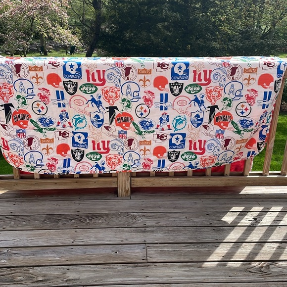 Vintage 1970s Old School NFL Football Sleeping Bag Great Vintage Logos - Picture 6 of 9